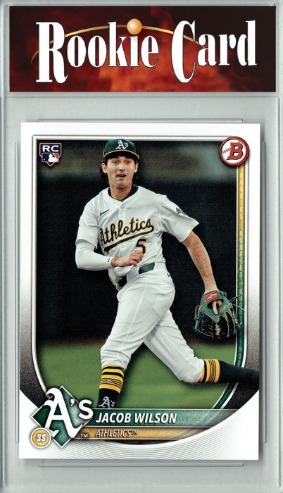 Certified Mint+ Jacob Wilson 2025 Bowman #9 Rookie of the Year Rookie Card Oakland Athletics