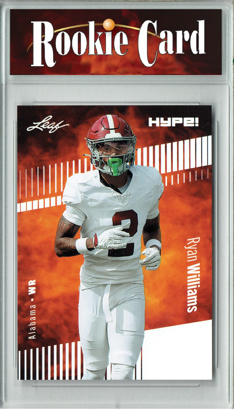 Ryan Williams Rookie Card Alabama Football Trading Card 2024 Leaf HYPE! #169 Only 5000 Made  Certified Mint+