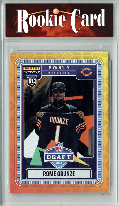 Certified Mint+ Rome Odunze 2024 Panini Instant #NFLDN-4 Draft Night Rookie Card Chicago Bears