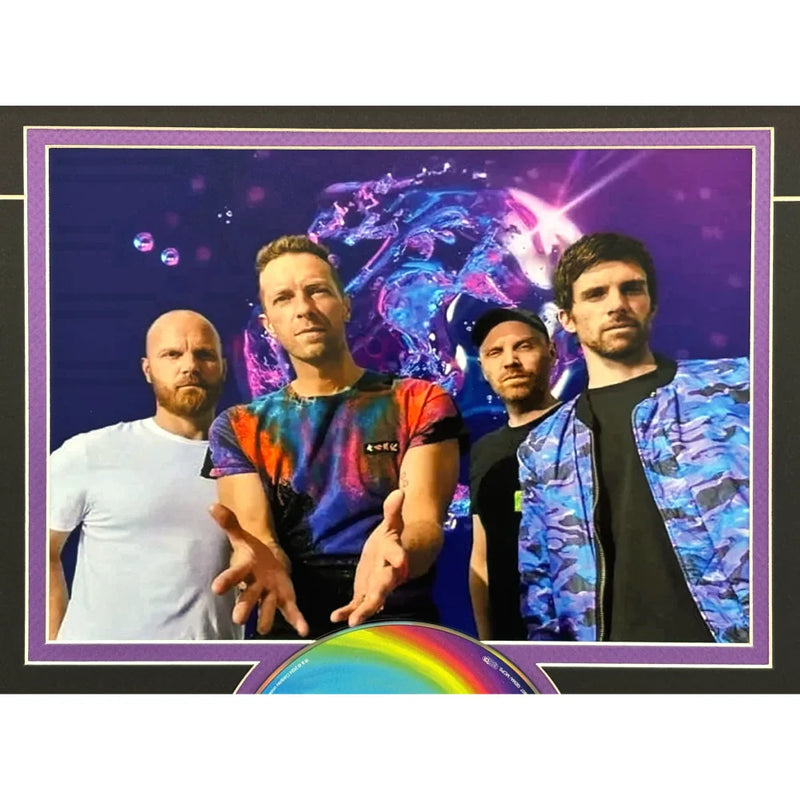 Coldplay Band Signed Moon Music CD Album Cover Framed JSA COA Autographed Music of Spheres