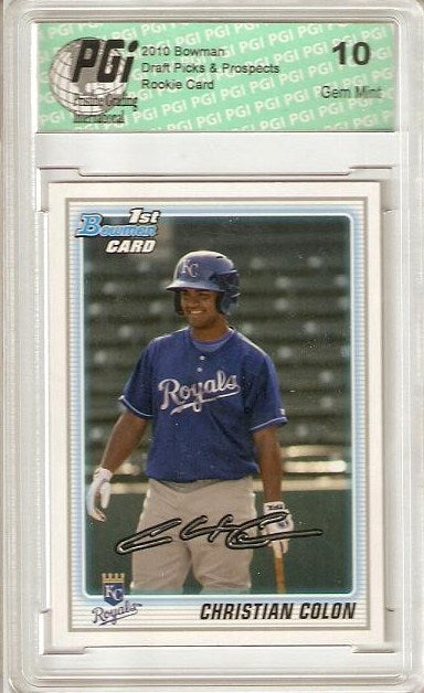 Christian Colon 2010 Bowman Draft Rookie Card PGI 10