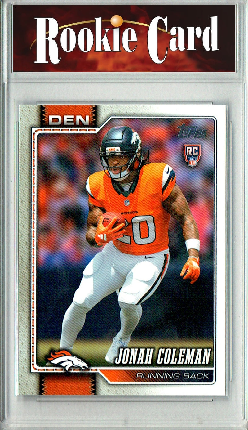 Jonah Coleman Rookie Card 2026 Topps #312 Flagship, Certified Mint+ Condition, Denver Broncos Football
