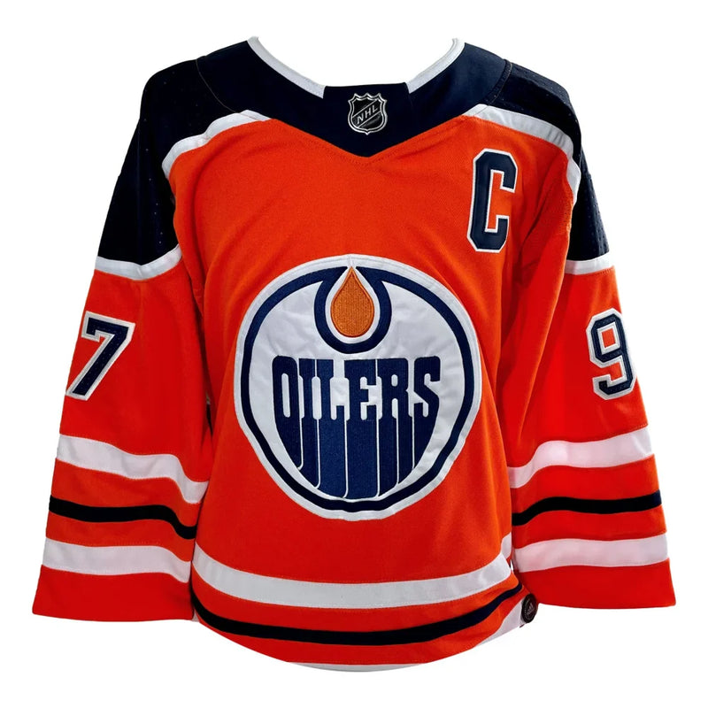 Connor McDavid Autographed Edmonton Oilers Jersey JSA Loa Signed Orange Conor