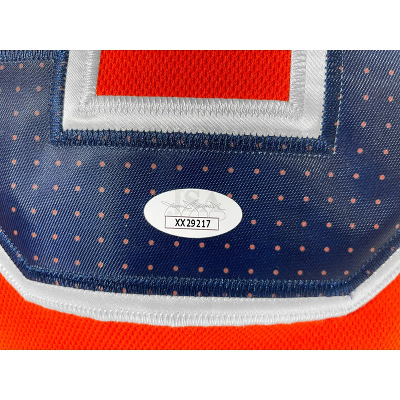 Connor McDavid Autographed Edmonton Oilers Jersey JSA Loa Signed Orange Conor