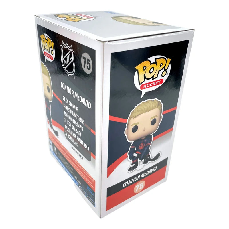 Connor McDavid Autographed Funko Pop #75 Edmonton Oilers JSA COA Signed Hockey