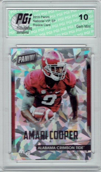 Amari Cooper 2015 National VIP #28 Rookie Card Cracked Ice 25 Made Bama