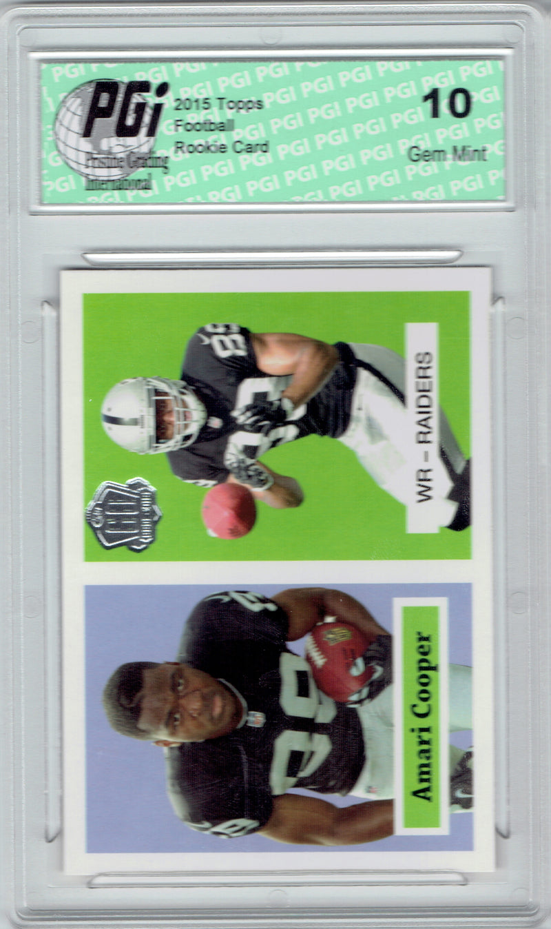 Amari Cooper 2015 Topps Throwback Rookie Card #T60-AC PGI 10