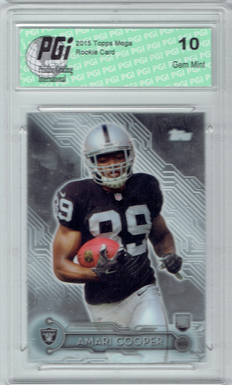 Amari Cooper 2015 Topps Mega Chrome #6 Rookie Card PGI 10 Cowboys