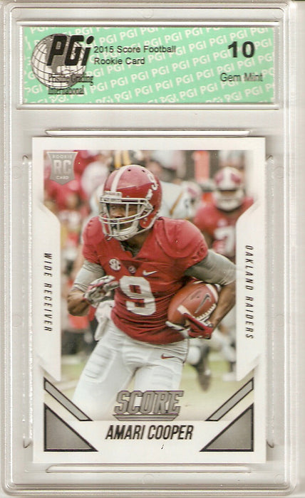 Amari Cooper 2015 Score Rookie Card #408 PGI 10