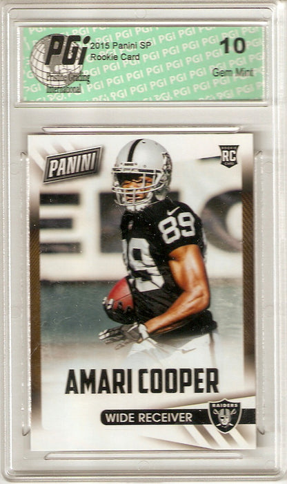 Amari Cooper 2015 Panini Player of the Day SP Rookie Card PGI 10