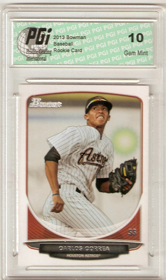 2013 Bowman Prospects Rookie Card #BP100 Carlos Correa PGI 10