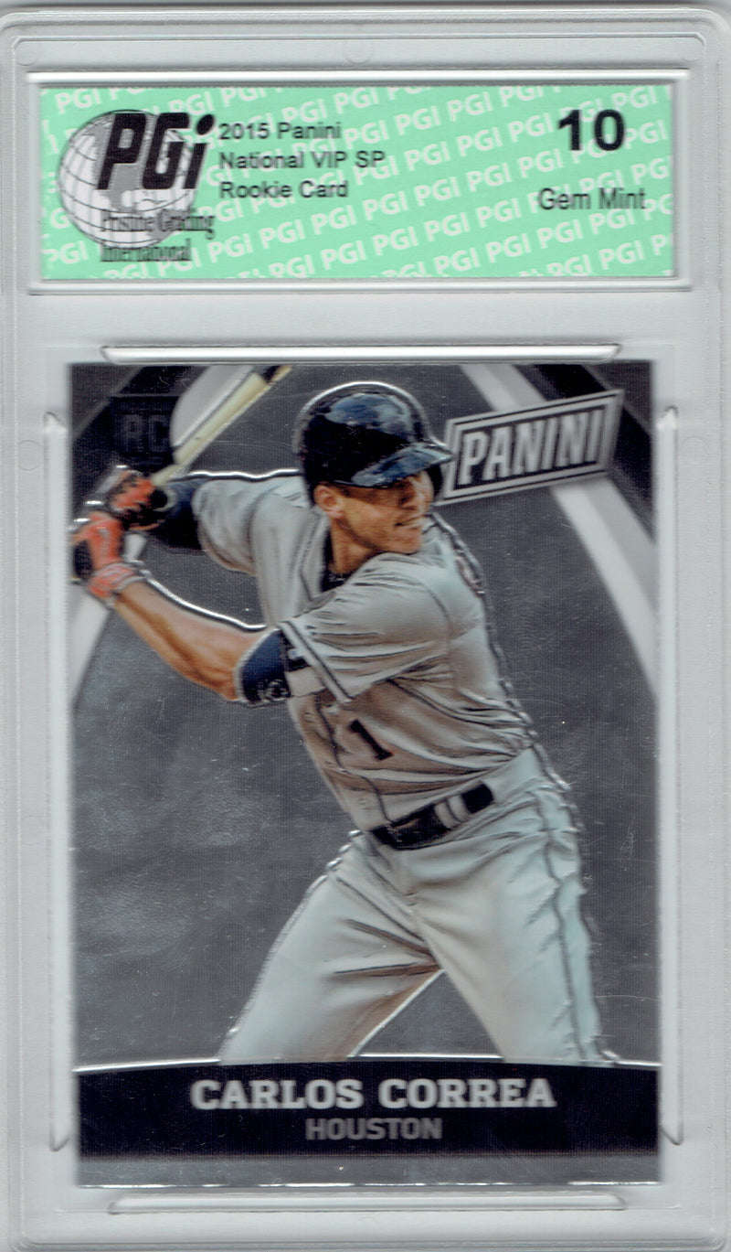 Carlos Correa 2015 Panini National VIP SP Rookie Card #72 PGI 10