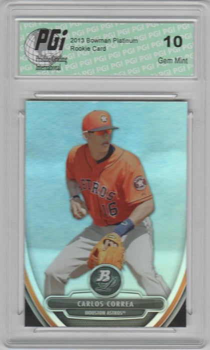 Carlos Correa 2013 Bowman Platinum #BPP23 Houston Astros Rookie Card PGI 10