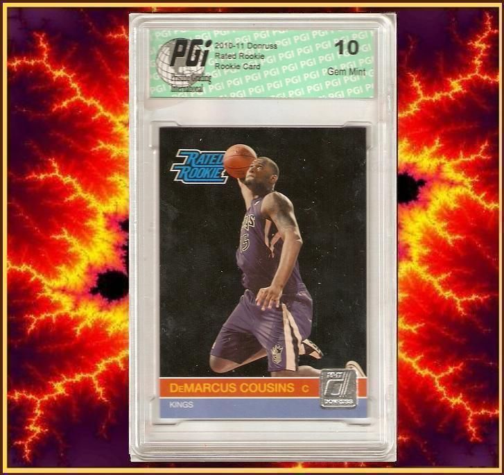 2010 Donruss DeMarcus Cousins Rated Rookie Card #232 PGI 10