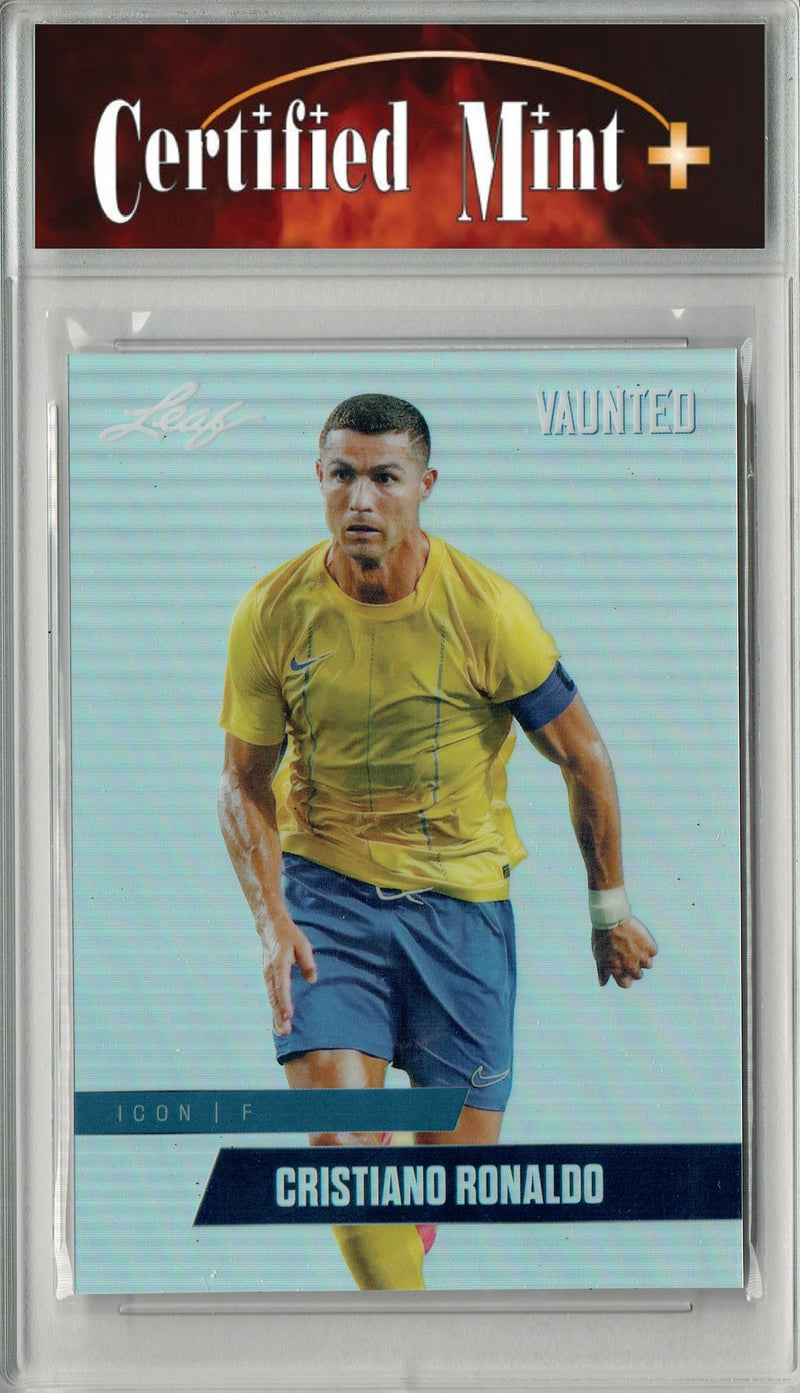 Certified Mint+ Cristiano Ronaldo 2025 Leaf Vaunted Metal #VM-01 Silver 25 Made Rare Card Portugal