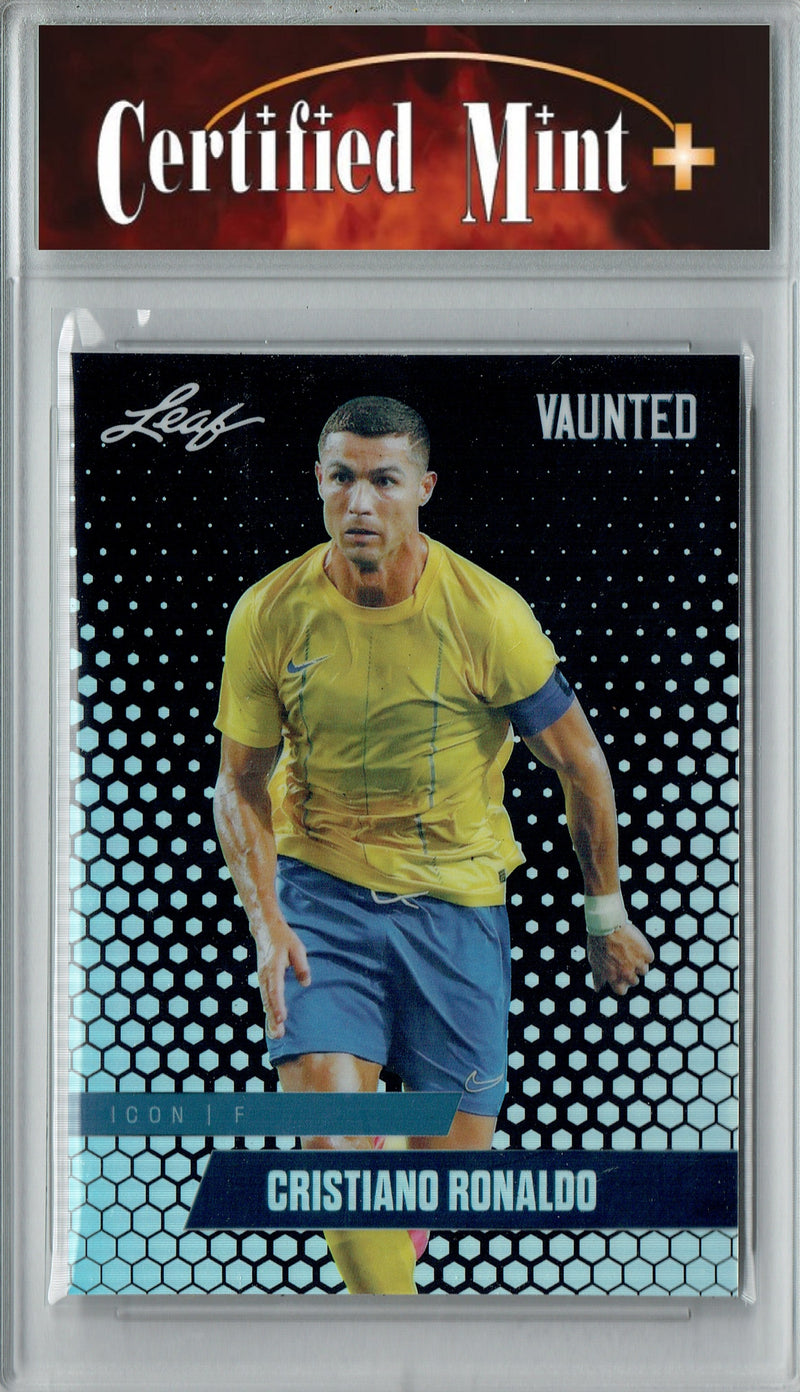 Certified Mint+ Cristiano Ronaldo 2025 Leaf Vaunted Metal #VM-01 Black 7 Made Rare Card Portugal