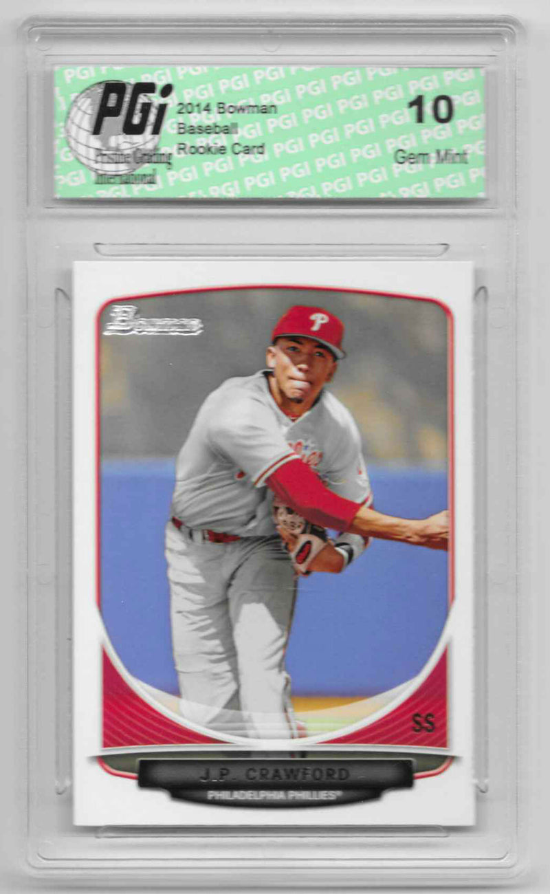 2014 J.P. Crawford Bowman Rookie Card BDPP32 PGI 10 Diamondbacks
