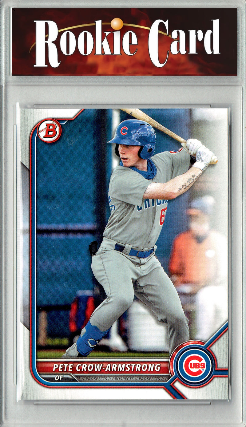 Pete Crow-Armstrong Rookie Card 2022 Bowman #BP-102 0, Certified Mint+ Condition, Chicago Cubs Baseball