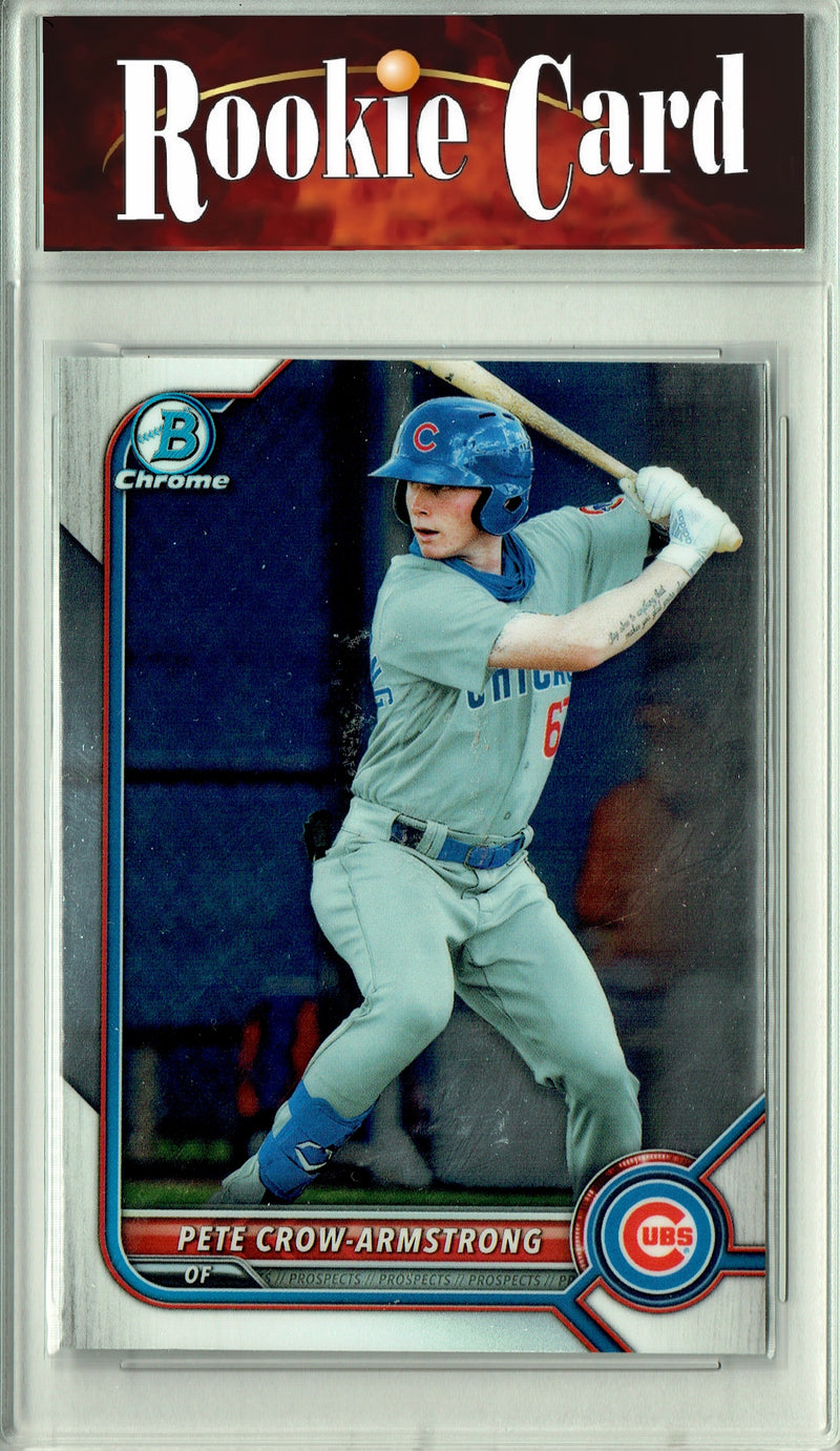 Pete Crow-Armstrong Rookie Card 2022 Bowman Chrome #BCP-102 0, Certified Mint+ Condition, Chicago Cubs Baseball