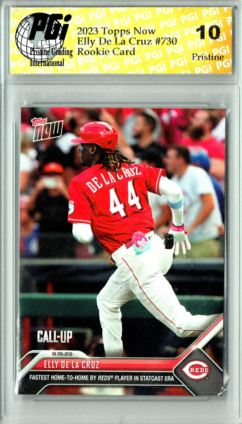 Elly De La Cruz 2023 Topps Now #730 PRISTINE Rookie Card PGI 10