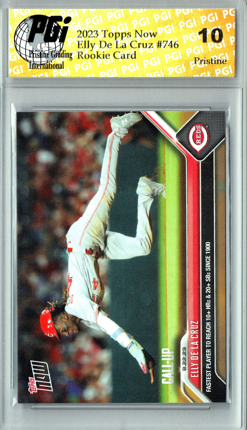 Elly De La Cruz 2023 Topps Now #746 PRISTINE Rookie Card PGI 10
