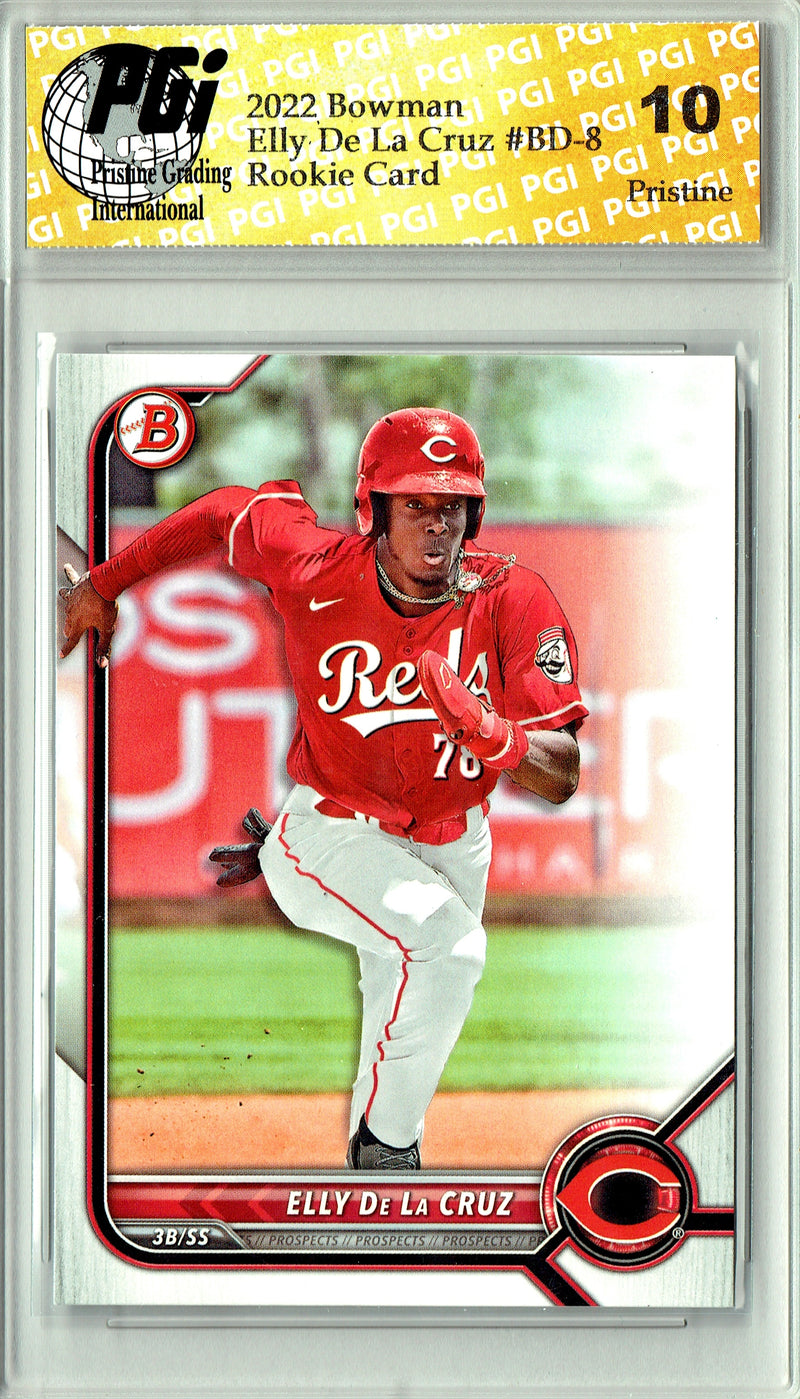 Elly De La Cruz 2022 Bowman #BD-80 PRISTINE Rookie Card PGI 10