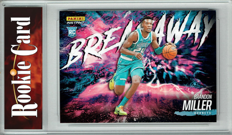 Certified Mint+ Brandon Miller 2023 Panini Instant #B2 Breakaway SP 1/4085 Rookie Card Charlotte Hornets