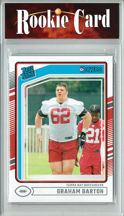 Certified Mint+ Graham Barton 2024 Donruss #380 Football Rookie Card Tampa Bay Buccaneers