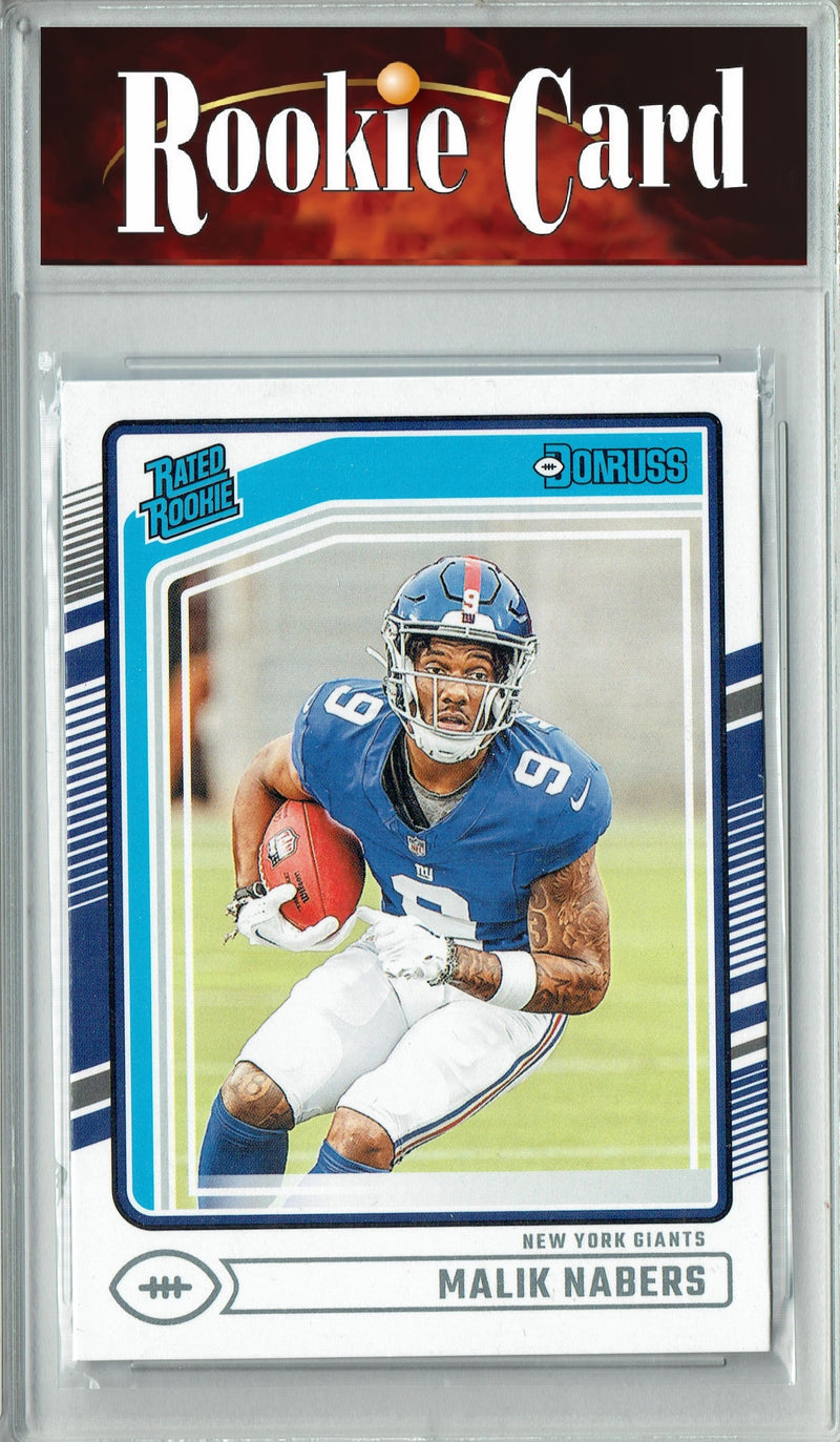 Certified Mint+ Malik Nabers 2024 Donruss #383 Football Rookie Card New York Giants