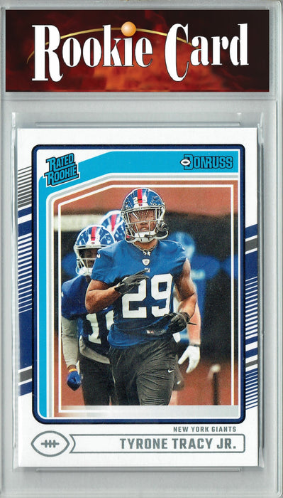 Certified Mint+ Tyrone Tracy Jr. 2024 Donruss #364 Football Rookie Card New York Giants