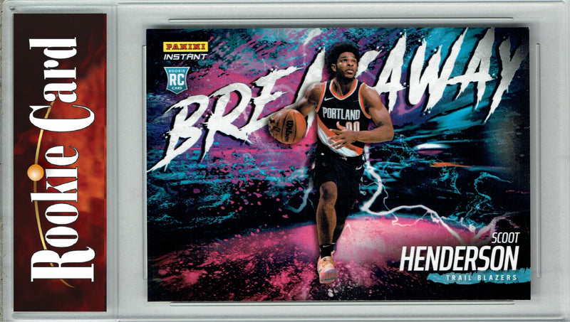 Certified Mint+ Scoot Henderson 2023 Panini Instant #B3 Breakaway SP 1/4085 Rookie Card Portland Trail Blazers