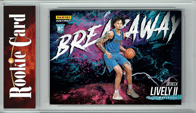 Certified Mint+ Dereck Lively II 2023 Panini Instant #B9 Breakaway SP 1/4085 Rookie Card Dallas Mavericks