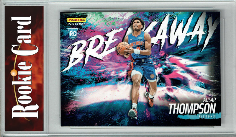 Certified Mint+ Ausar Thompson 2023 Panini Instant #B5 Breakaway SP 1/4085 Rookie Card Detroit Pistons
