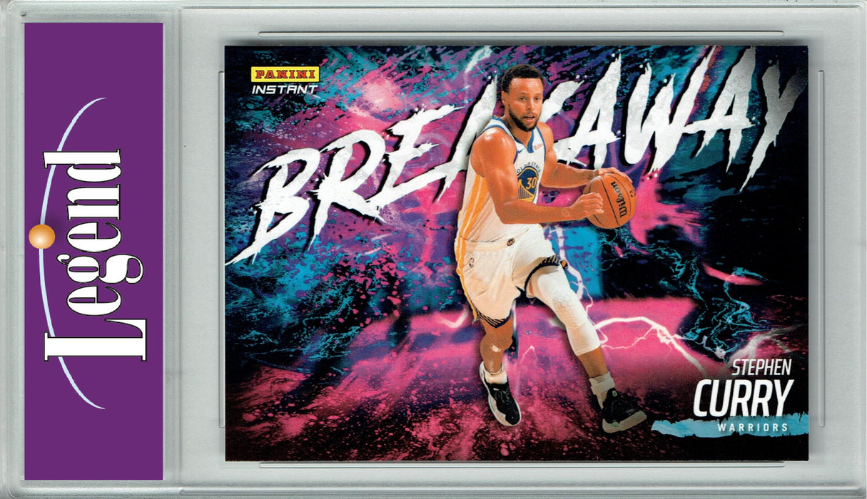 Certified Mint+ Stephen Curry 2023 Panini Instant #B16 Breakaway SP 1/4085 Rare Trading Card Golden State Warriors