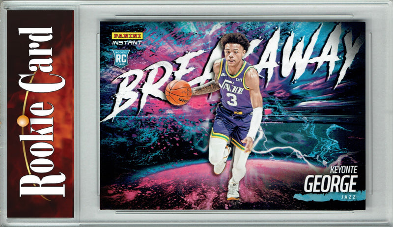 Certified Mint+ Keyonte George 2023 Panini Instant #B12 Breakaway SP 1/4085 Rookie Card Utah Jazz