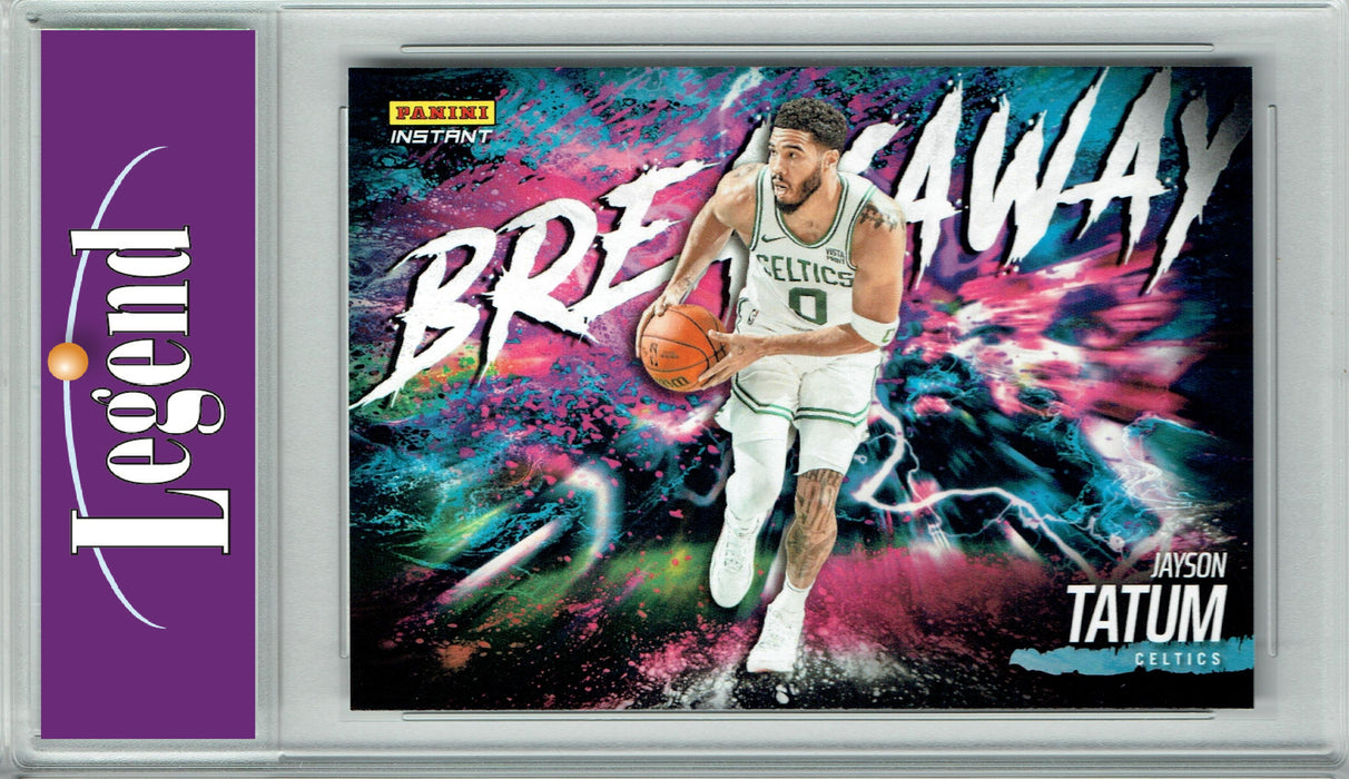 Certified Mint+ Jayson Tatum 2023 Panini Instant #B17 Breakaway SP 1/4085 Rare Trading Card Boston Celtics