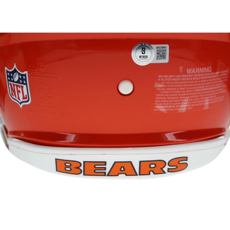 D.J. Moore Autographed Chicago Bears Full Size Orange Alternate Helmet BAS COA DJ