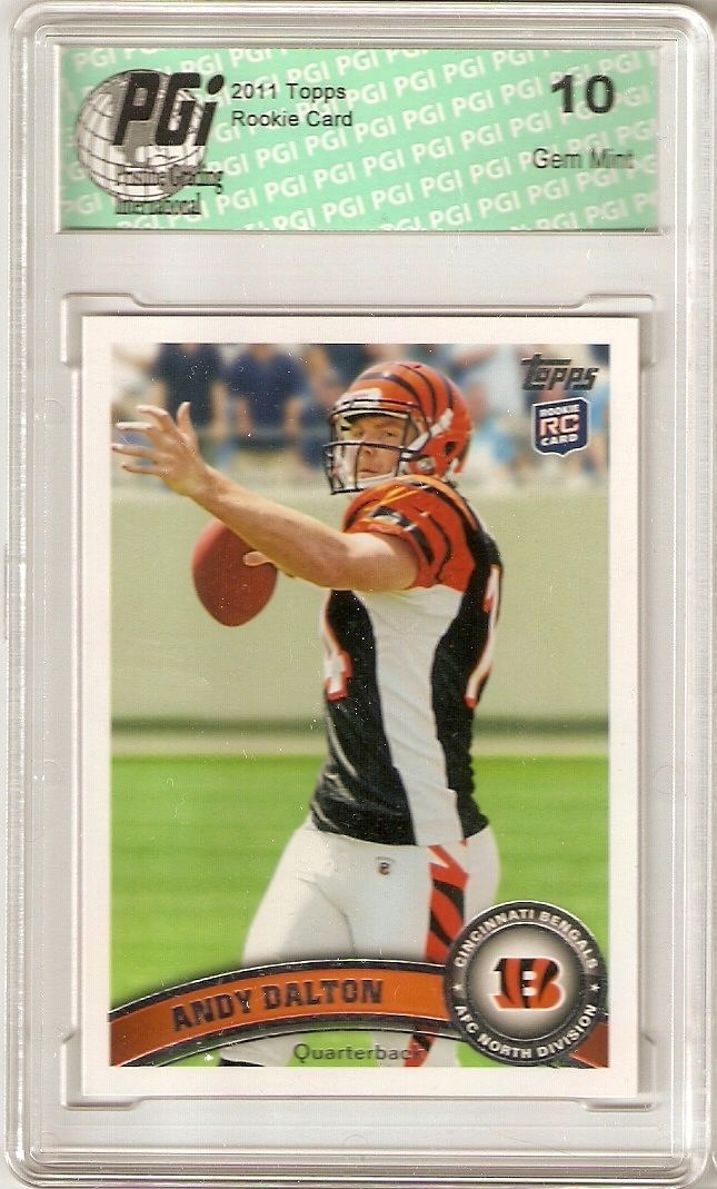 Andy Dalton Bengals QB 2011 Topps Rookie Card PGI 10
