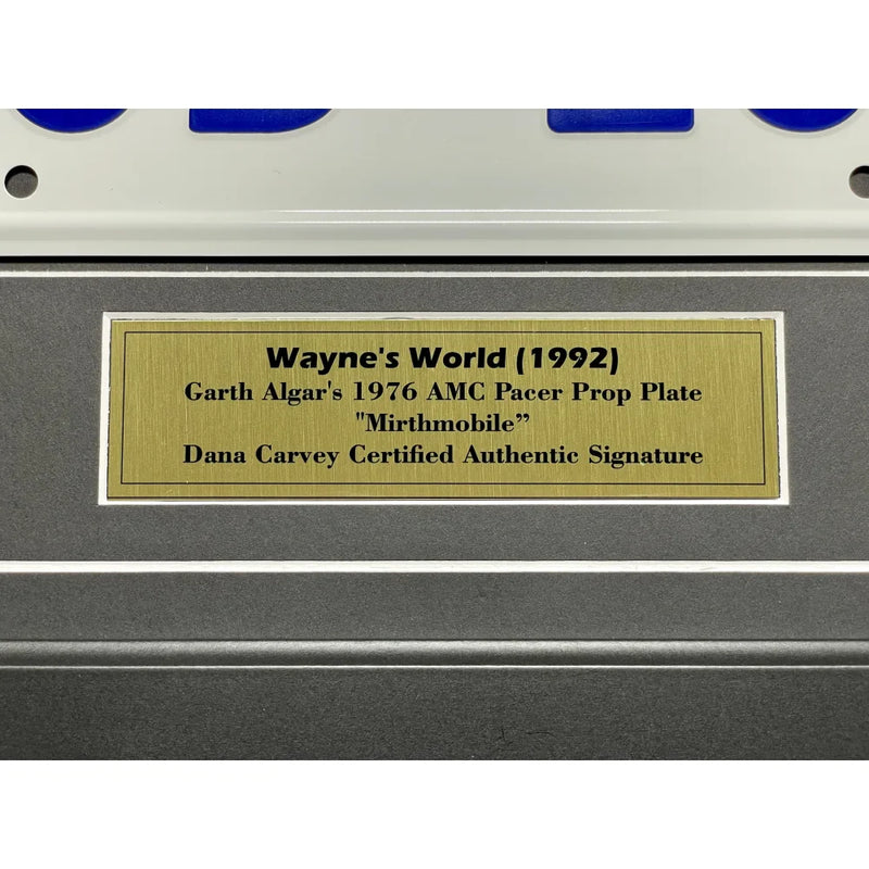 Dana Carvey Signed 8x10 Wayne's World Car License Plate Framed Collage PSA COA Autograph