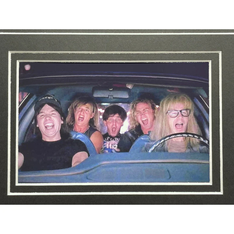 Dana Carvey Signed 8x10 Wayne's World Car License Plate Framed Collage PSA COA Autograph