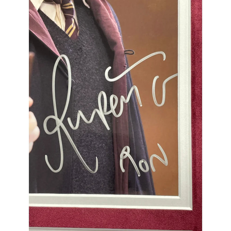 Daniel Radcliffe Ruper Grint Harry Potter Signed 8x10 Photos Framed COA PSA BAS Autograph