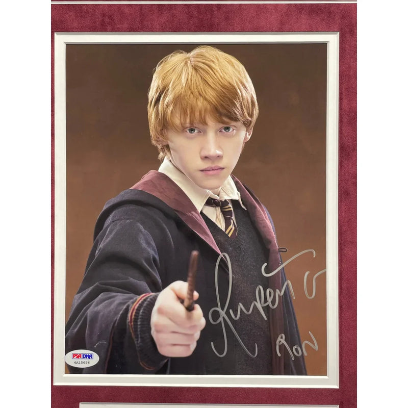 Daniel Radcliffe Ruper Grint Harry Potter Signed 8x10 Photos Framed COA PSA BAS Autograph