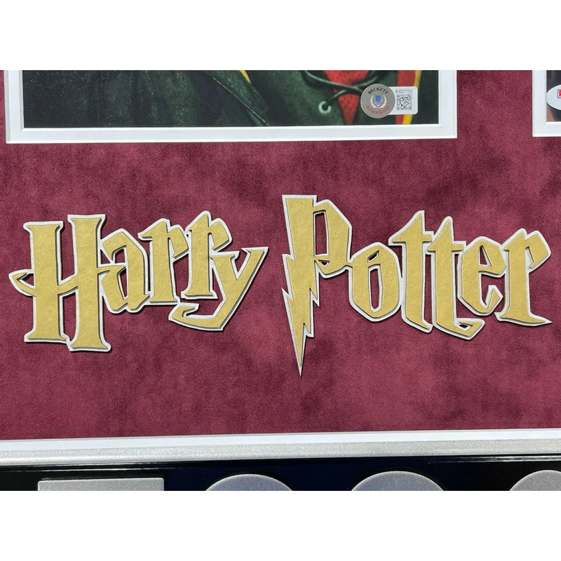 Daniel Radcliffe Ruper Grint Harry Potter Signed 8x10 Photos Framed COA PSA BAS Autograph