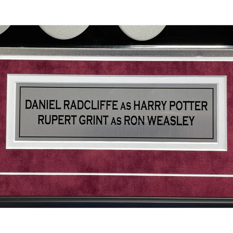 Daniel Radcliffe Ruper Grint Harry Potter Signed 8x10 Photos Framed COA PSA BAS Autograph