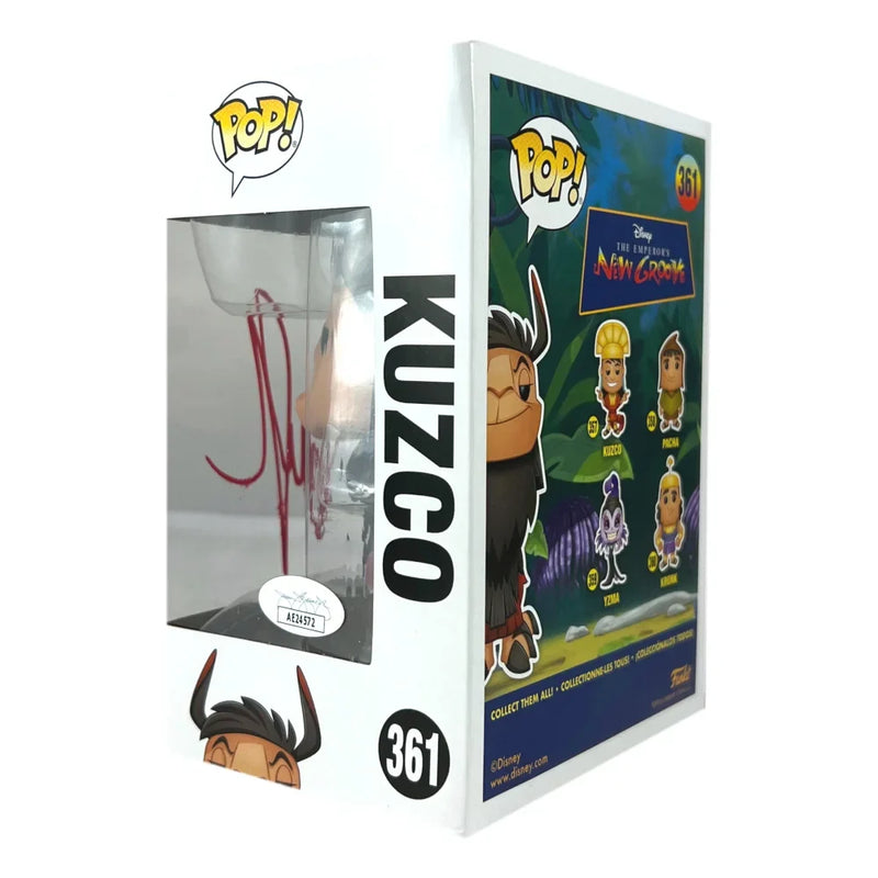 David Spade Signed Funko Pop #361 COA JSA Kuzco Emperor's New Groove Autographed