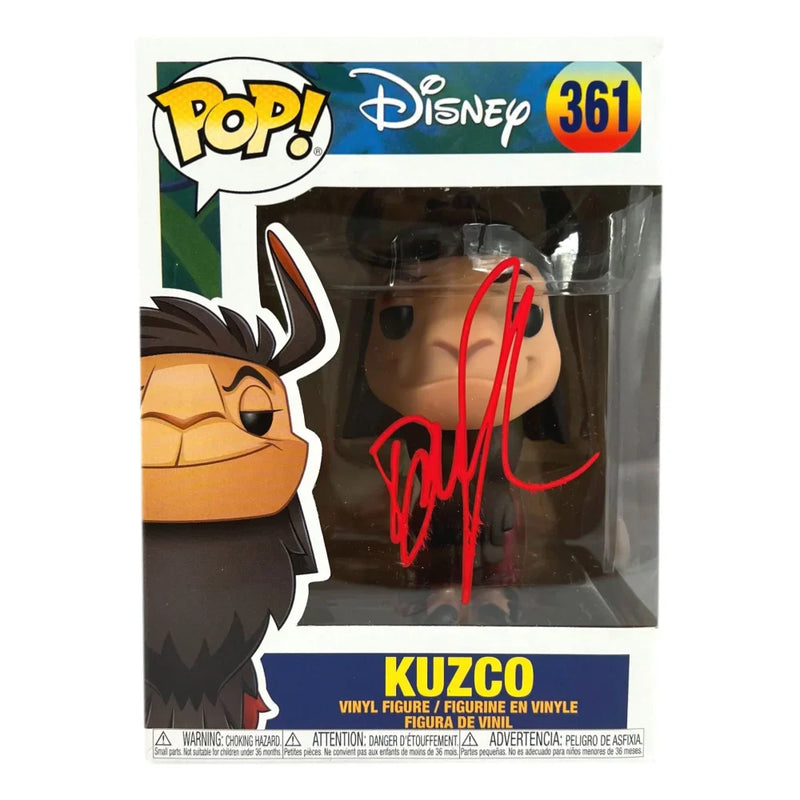 David Spade Signed Funko Pop #361 COA JSA Kuzco Emperor's New Groove Autographed