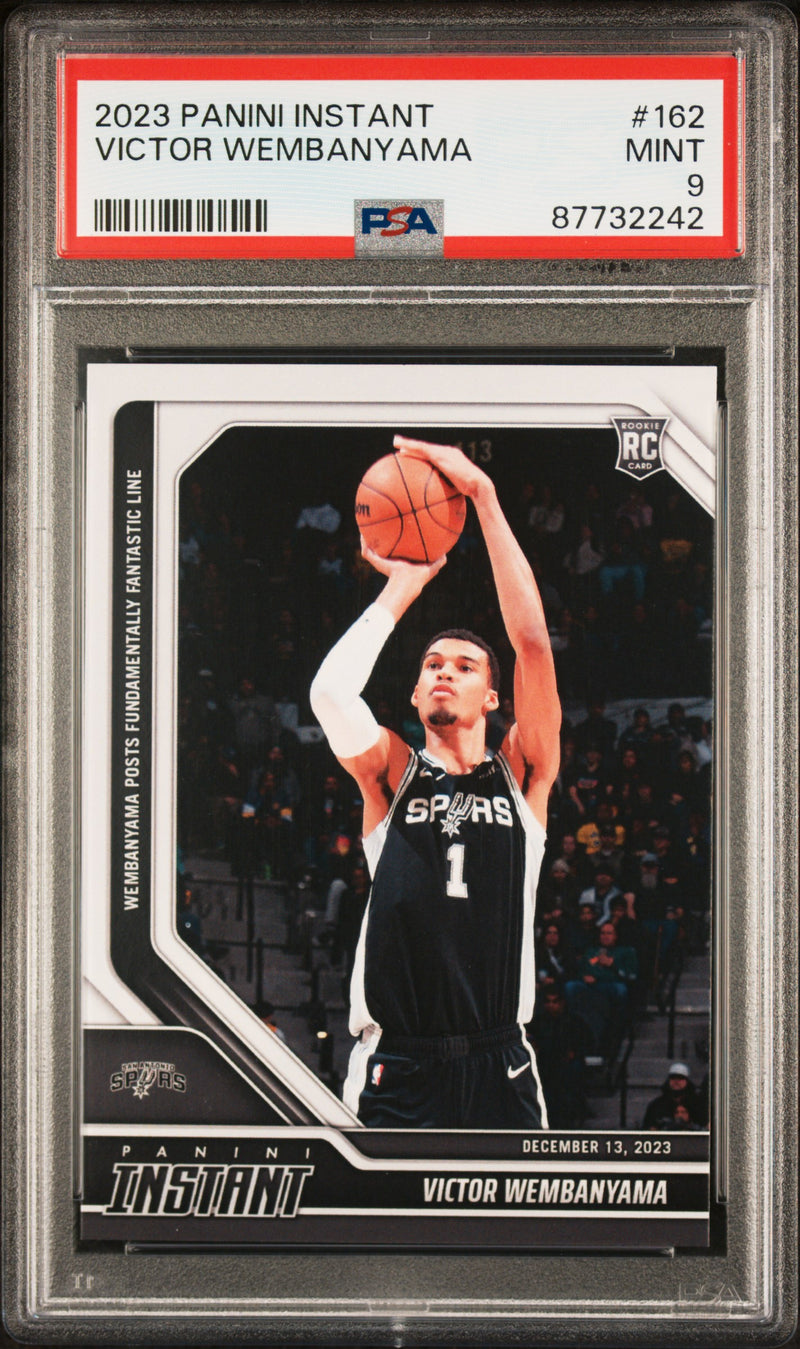 PSA 9 Victor Wembanyama 2023 Panini Instant #162 Fantastic Line Rookie Card San Antonio Spurs