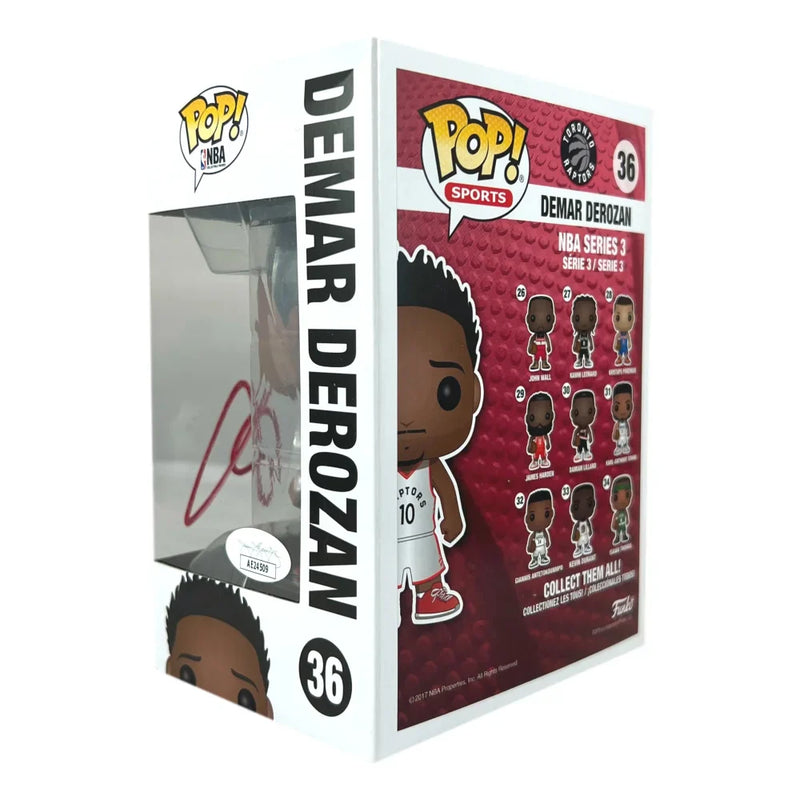 Demar Derozan Signed Vaulted Funko Pop #36 COA JSA Toronto Raptors Autographed