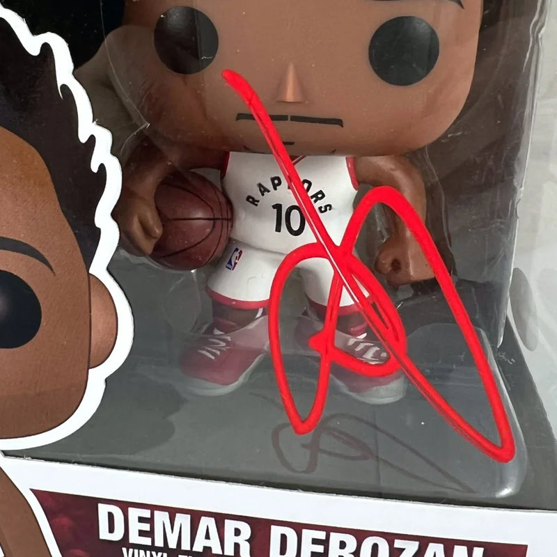 Demar Derozan Signed Vaulted Funko Pop #36 COA JSA Toronto Raptors Autographed