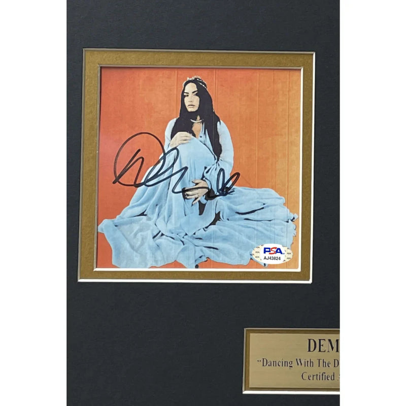 Demi Lovato Autographed "Dancing Devil" CD Album Framed Collage PSA/DNA Signed
